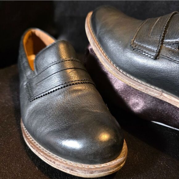 Josef Seibel Black Leather Womens Slip-Ons - Picture 2 of 10